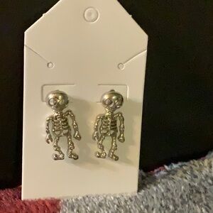 Skeleton Earrings, body is detachable.
